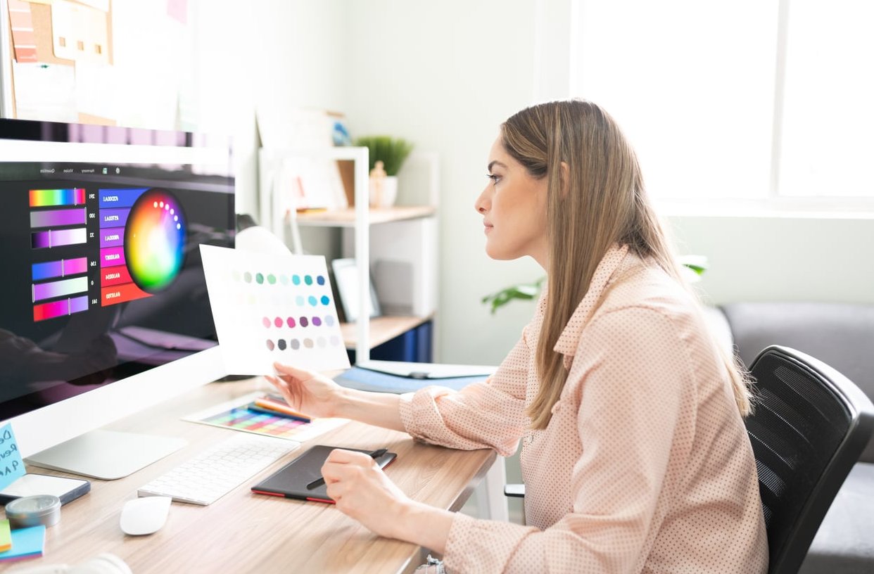 small business owner computer frustrated