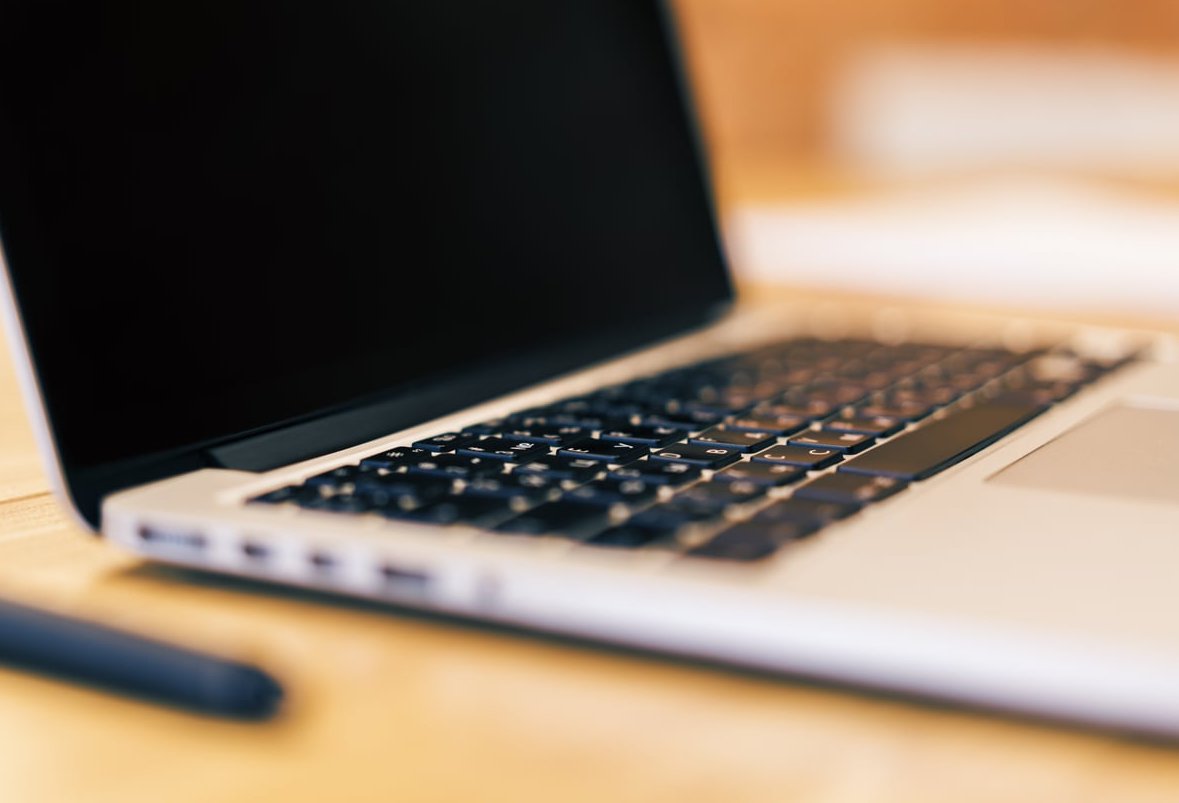 code on laptop screen