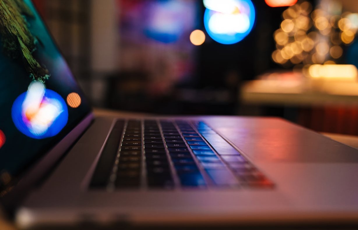 landing page laptop screen