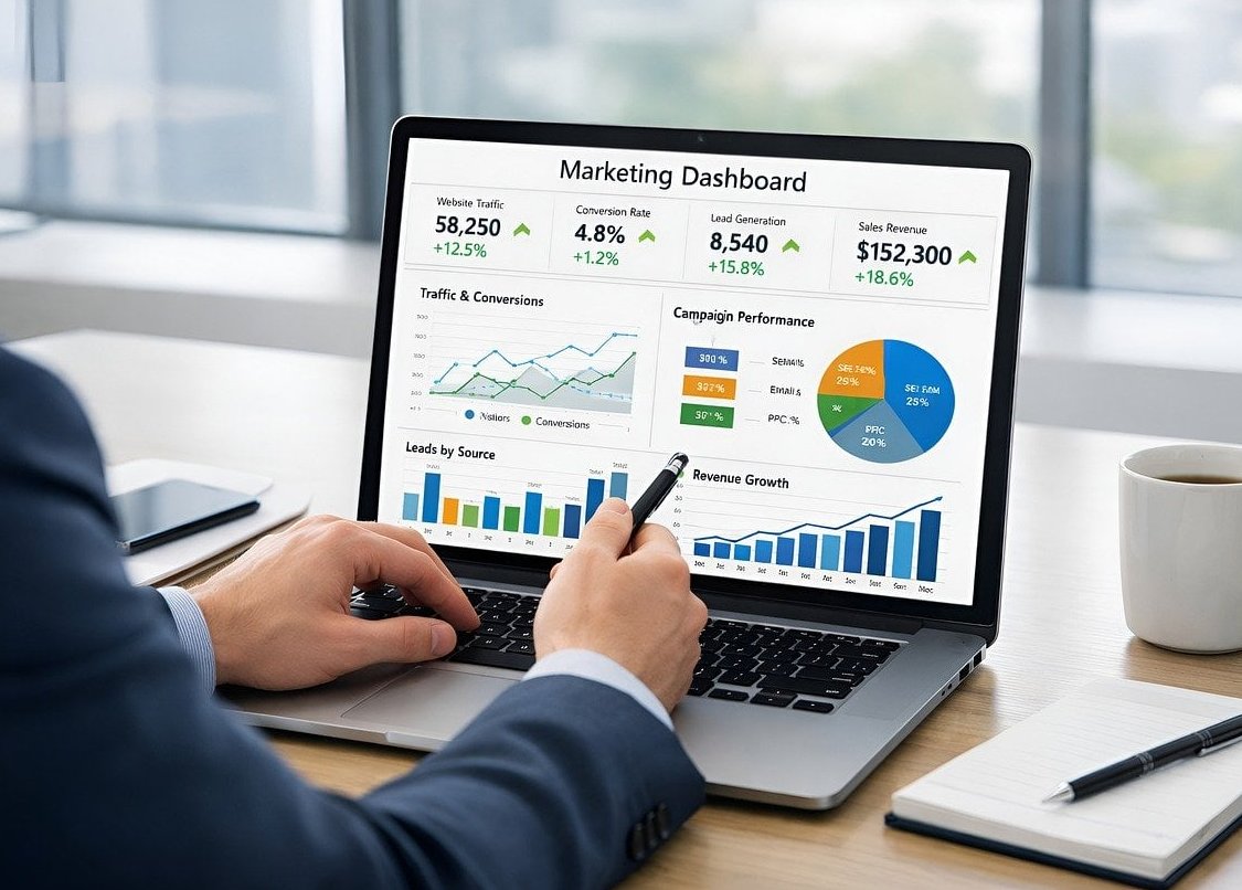 google ads dashboard laptop