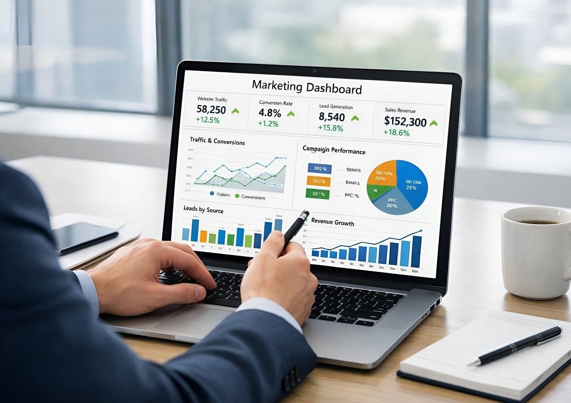 google ads dashboard laptop