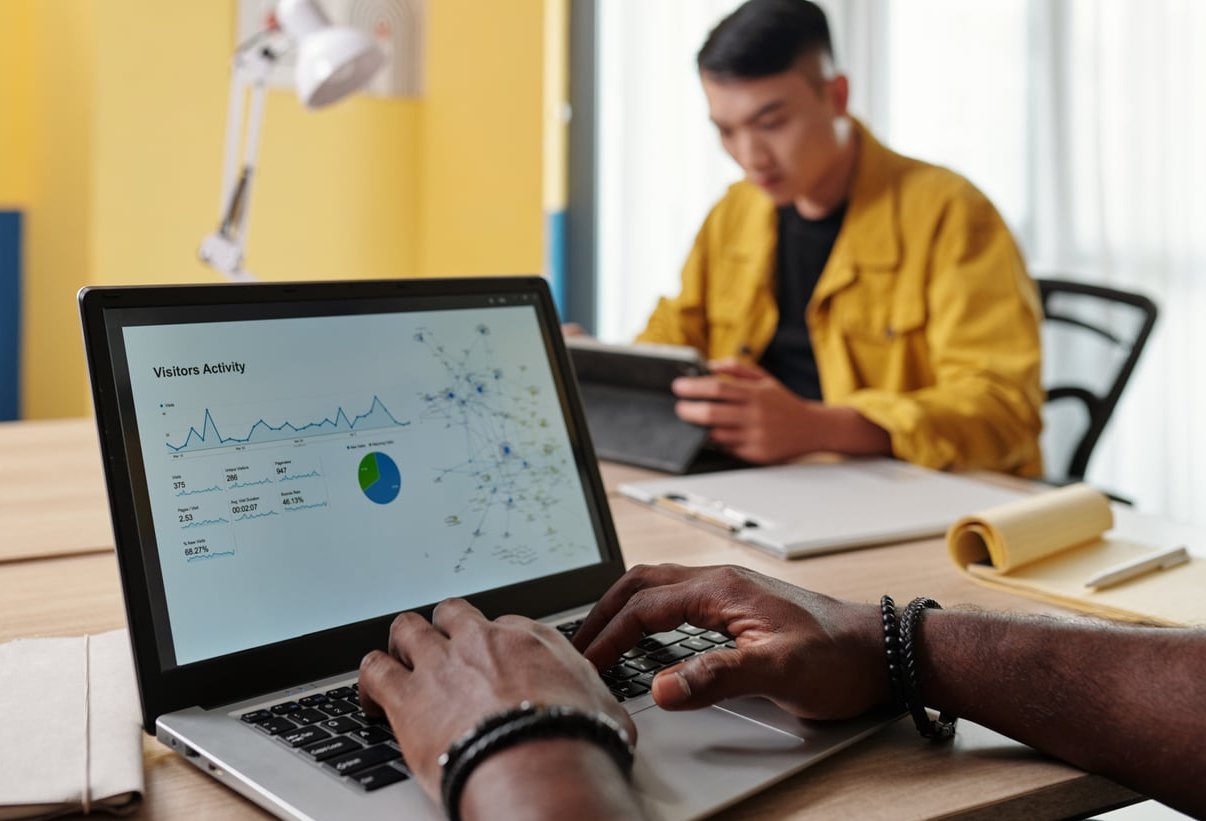 facebook ads dashboard laptop